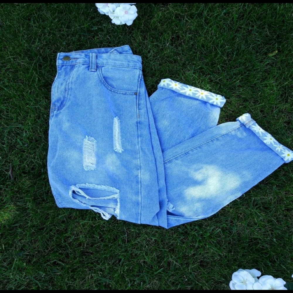 Painted jeans